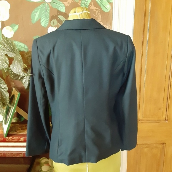 DRESSBARN Navy Button Closure Blazer - Picture 4 of 9